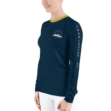 Load image into Gallery viewer, Women&#39;s Rash Guard - Navy